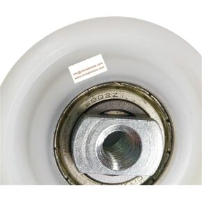 Elevator Wire Rope Pulley Lift Spare Parts Hanger Roller 58 * 9 * 6002 White Nylon Wheel OD58mm W9mm Bearing 6002Z in Saudi Arabia