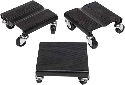 Anti-Slip Snowmobile Sled Dolly Set of 3 1500 Lbs Load Capacity System Snow Mobile Plow Moving Rollers Dollies Movers, Black in Saudi Arabia