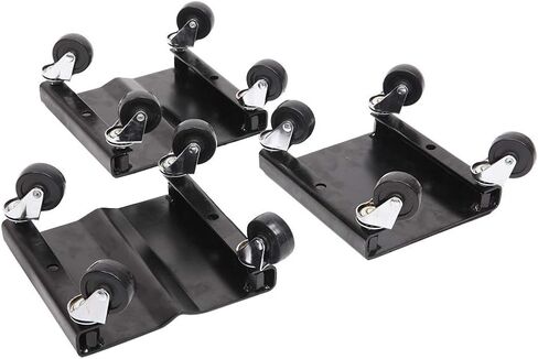 Anti-Slip Snowmobile Sled Dolly Set of 3 1500 Lbs Load Capacity System Snow Mobile Plow Moving Rollers Dollies Movers, Black in Saudi Arabia