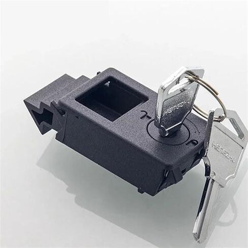 Cabinet Clamp Lock Key Or Keyless Cabinet Electrical Box Metal Light-Box Industrial Accessories Rarelock MS552 1Pcs(733-2 Black) in Saudi Arabia