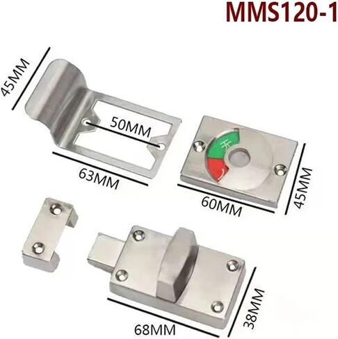 مقبض قفل الباب ل WC Toipting Room Accessories حمامات الحمام حمام الأماكن العامة للأجهزة Rarelock MS120 1PCS (MMS120) in Saudi Arabia