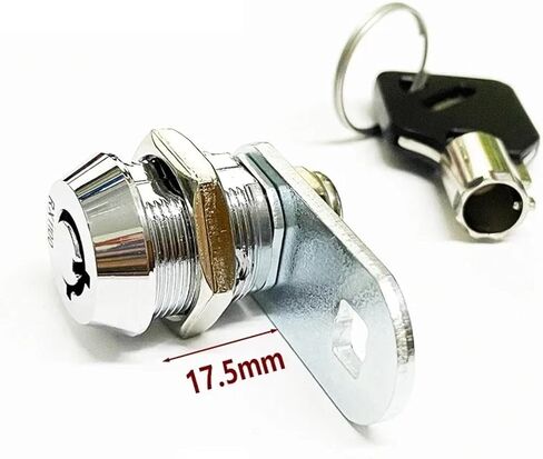 Tubular Cam Lock Two Key-Way The Key Can Be Removed After Turning Rotation for Vending Machine Cabinet RareLock 1001AS 1Pcs in Saudi Arabia