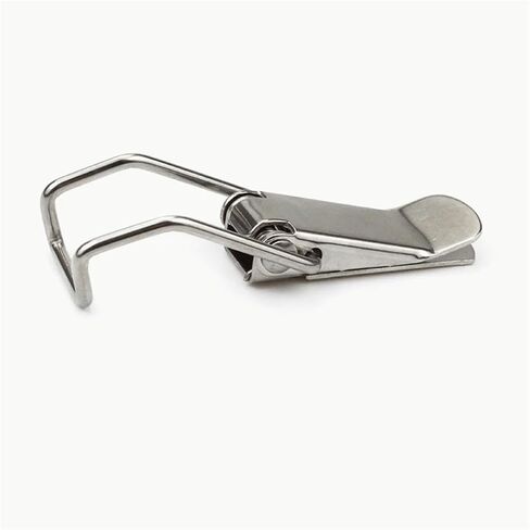 Stainless Steel Tool Box HASP Wooden Box Advertising Box Spring Hasp Flat Mouth Buckle 1Pcs(SK115B Iron) in Saudi Arabia