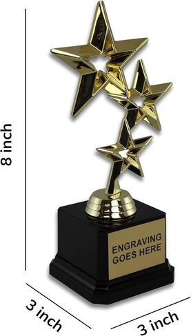 جائزة Rising Star Small Trophy لأكثرها تحسينًا | الجوائز المحفورة والجوائز | كأس مخصص مع النص | موظف الشهر الاعتراف | مكتب الفيل الأبيض in Saudi Arabia