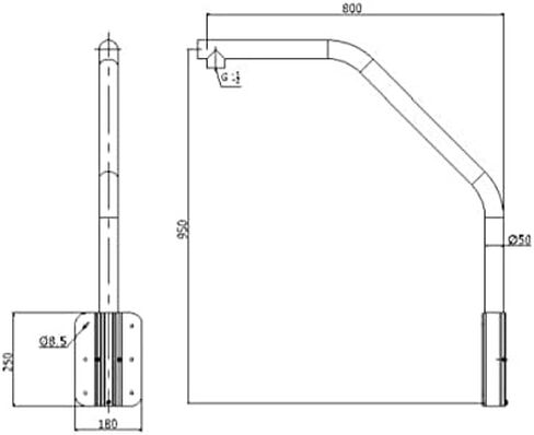 LTS LTB742 White Parapet Wall Mount Bracket for PTZ High Speed Domes in Saudi Arabia