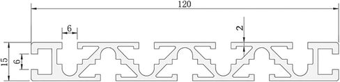 15120 Aluminum Extrusion 100 300mm 500mm 1000mm Length Anodized Linear Guide 15x120mm(200mm) in Saudi Arabia