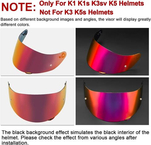 PSLER K1 Visor - K1 s Visor K3sv Tinted Visor k5 Face Shield Replacement for k1 k1s k3sv k5,Anti-Fog Film + Deep Smoke Visor in Saudi Arabia