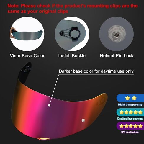 PSLER K1 Visor - K1 s Visor K3sv Tinted Visor k5 Face Shield Replacement for k1 k1s k3sv k5,Anti-Fog Film + Deep Smoke Visor in Saudi Arabia