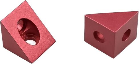 2pcs 90 Degree Angle Connector 20 * 20mm for V-Groove/C-Beam Aluminum Extrusion Profiles(Red) in Saudi Arabia