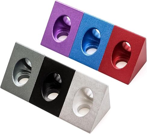 2pcs 90 Degree Angle Connector 20 * 20mm for V-Groove/C-Beam Aluminum Extrusion Profiles(Red) in Saudi Arabia