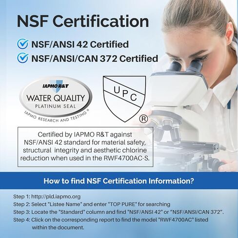 ICEPURE PRO ADQ74793501 NSF401&473&42 بديل معتمد LT1000P Kenmore Elite 46 9980، ADQ747935 LT1000PC LT1000 MDJ64844601 ADQ74793502 LMXS28626S LFXS26973S فلتر مياه الثلاجة، 4 عبوات in Kuwait