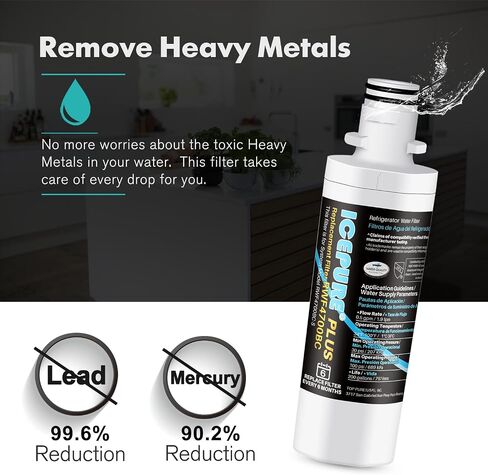 ICEPURE PRO ADQ74793501 NSF401&473&42 Certified Replacement LT1000P Kenmore Elite 46 9980, ADQ747935 LT1000PC LT1000 MDJ64844601 ADQ74793502 LMXS28626S LFXS26973S Refrigerator Water Filter, 4PACK in Saudi Arabia