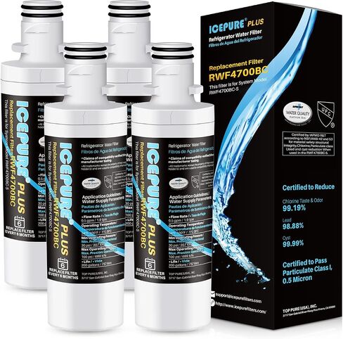 ICEPURE PRO ADQ74793501 NSF401&473&42 Certified Replacement LT1000P Kenmore Elite 46 9980, ADQ747935 LT1000PC LT1000 MDJ64844601 ADQ74793502 LMXS28626S LFXS26973S Refrigerator Water Filter, 4PACK in Saudi Arabia