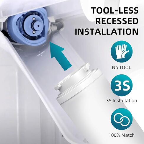 EDR4RXD1 UKF8001 Water Filter Compatible with Every-Drop Filter 4, Replace Whirl-pool Maytag Kitchen-aid Ukf8001axx-200, Hdx Fmm-2, Whr4rxd1, Water Filter 3-Pack QWFIZ in Saudi Arabia