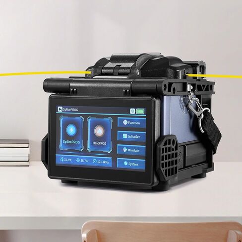 Vevor Fiber Fusion Splicer 6-Motor ، Core Moalment Fiber Optic Pricer 6S Clishing & 13S Heating ، مع شاشة 5 "LCD ، بطارية 7800mAh لـ SM MM DS NZDS in Saudi Arabia