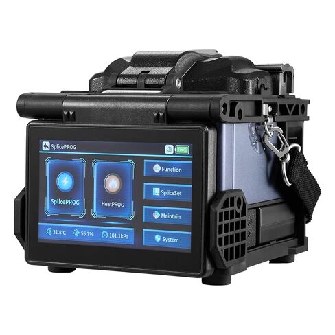 Vevor Fiber Fusion Splicer 6-Motor ، Core Moalment Fiber Optic Pricer 6S Clishing & 13S Heating ، مع شاشة 5 "LCD ، بطارية 7800mAh لـ SM MM DS NZDS in Saudi Arabia