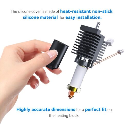 CREALITY K2 PLUS SILICONE SABHS ، K2 PLOCE HOTEND SILICONE COVER ، غطاء عزل كتلة التدفئة ، K2 Plus Cover 3D Printer Cover Cover for Creality HI Combo Prouder Hotend Protection 4pcs in Saudi Arabia