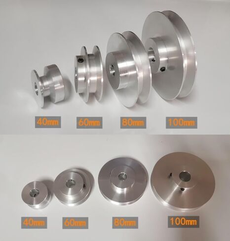 V-Belt Pulley Single Groove Width 100mm A- Type V-Belt Pulley Bore 8mm 11mm 12mm Diameter 100mm(Bore 30mm) in Kuwait
