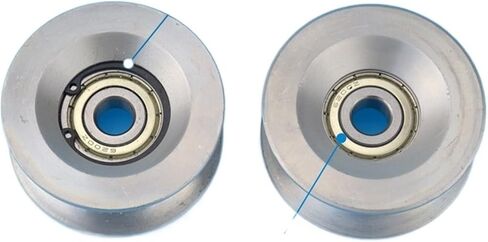 GL-R10-D10 Safety Mobile Door Bearing Pulley Haitian Injection Molding Machine Parts Metal Aluminum Roller H10*59 * 26 in Saudi Arabia