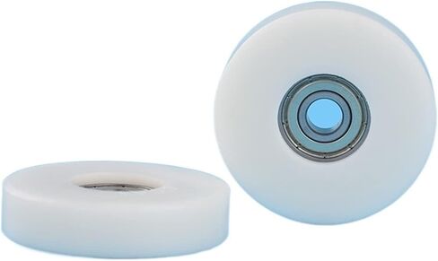 Plastic Bearing Pulley Roller POM Embedded 608 Bearings, Diameter 5cm Flat Wheel 8 * 50 * 12mm in Saudi Arabia