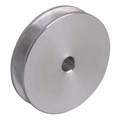 Silver Aluminum Alloy Fixed Bore Single Groove V-Shape Pulley for Motor Shaft 0.3-0.5cm PU Round Type Belts 4.1x1.6x0.6cm in Saudi Arabia