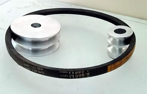 Diameter 80mm PU Belt Wheel Type A Double-Slot V-Belt Pulley Aluminum Bore 15mm 10mm 12mm(Bore 20mm) in Saudi Arabia