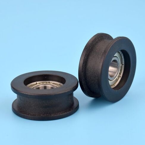 H Groove Grooved Pulley 6000 Package Plastic Nylon Bearing Pulley Elevator Guide Wheel 10 * 38 * 16mm in Saudi Arabia