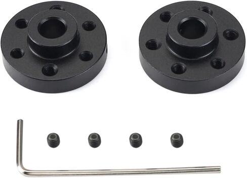2pcs 6mm Shaft Aluminum Alloy Flange Shaft Coupling 25x 6.8mm Universal Metal Motor Mounting Coupler M3 Screw in Saudi Arabia