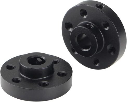 2pcs 6mm Shaft Aluminum Alloy Flange Shaft Coupling 25x 6.8mm Universal Metal Motor Mounting Coupler M3 Screw in Saudi Arabia