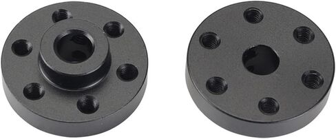 2pcs 6mm Shaft Aluminum Alloy Flange Shaft Coupling 25x 6.8mm Universal Metal Motor Mounting Coupler M3 Screw in Saudi Arabia