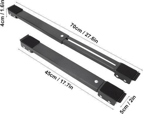 Srliya 2 Sets Roller Bracket Furniture Moving Wheels, Strong Bearing Capacity, Non Slip Pads, for Heavy Appliances and Furniture in Saudi Arabia