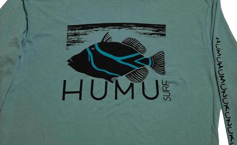Humu Surf Bamboo Hoodie Lightweight - Men's - Ocean Blue Ultra Soft ، Lightweight ، Upf 50+ Sun Protection ، Vorid in Saudi Arabia