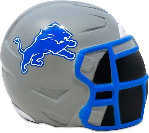 حزب NFL NFL Jumbo Squeezymates خوذة Detroit Lions Squeezy Squeezy Fusure ، ألوان الفريق ، طولها 4 " in Saudi Arabia
