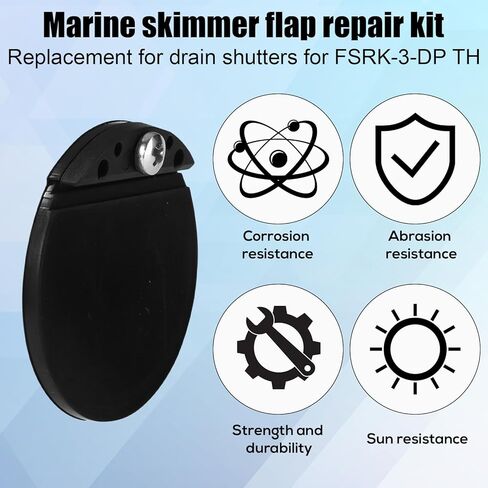 4pcs 1-1/2" Scupper Flapper Replacement Kit for TH Marine FSRK-3-DP, Boat Scupper Flappers Drain Valves for Stainless Steel & Plastic Hulls Repair in Saudi Arabia