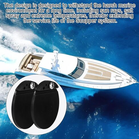 4pcs 1-1/2" Scupper Flapper Replacement Kit for TH Marine FSRK-3-DP, Boat Scupper Flappers Drain Valves for Stainless Steel & Plastic Hulls Repair in Saudi Arabia