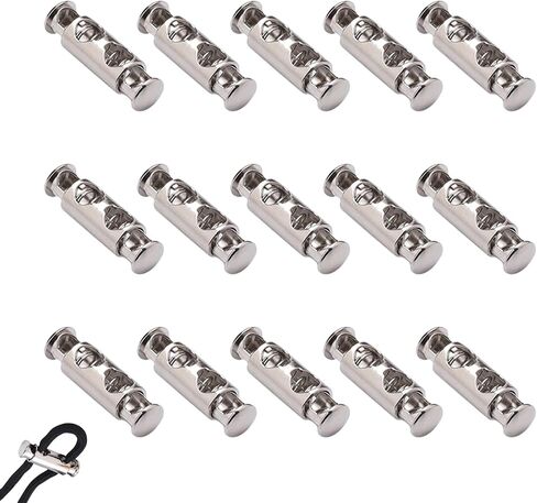 Pack of 15 Wire Rope Clips, Steel Cable Connector Clamp and Wire Clamp for Wire Rope Attachment, Cable, Washing Lines, Connection and Stabilisation of Steel Cables, Wire Clamps for DIY & Craftsmen in Saudi Arabia
