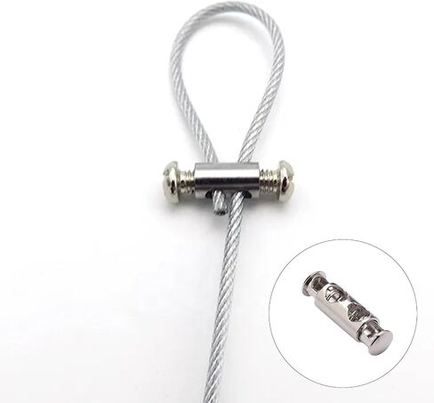 Pack of 15 Wire Rope Clips, Steel Cable Connector Clamp and Wire Clamp for Wire Rope Attachment, Cable, Washing Lines, Connection and Stabilisation of Steel Cables, Wire Clamps for DIY & Craftsmen in Saudi Arabia