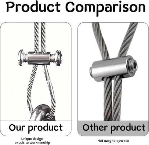 Pack of 15 Wire Rope Clips, Steel Cable Connector Clamp and Wire Clamp for Wire Rope Attachment, Cable, Washing Lines, Connection and Stabilisation of Steel Cables, Wire Clamps for DIY & Craftsmen in Saudi Arabia