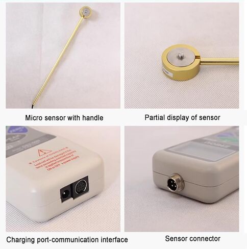 Tension Pressure Tester, With External Sensor, Data Output, 4-Digit LCD Display, Peak And Track Model, For Lab Load Tests(2000N) in Kuwait