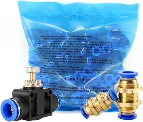 50PCS Fitting Throttle Valve SA 4-12mm Air Flow Speed Control Tube Water Hose 4mm 6mm 8mm 10mm Pneumatic Push In Fittings(4mm(50pcs),PM) in Saudi Arabia