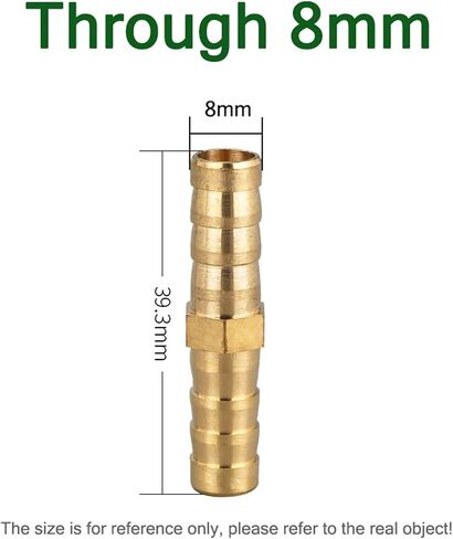 Brass Barb Pipe Fitting 2 3 4 Way Connector for 4mm 5mm 6mm 8mm 10mm 12mm Hose Copper Pagoda Gas Water Tube Fittings(Khaki) in Kuwait