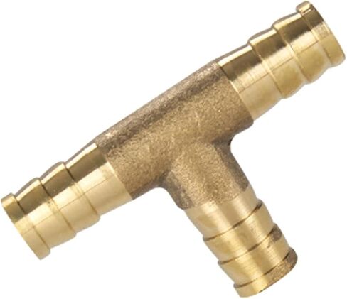 Brass Barb Pipe Fitting 2 3 4 Way Connector for 4mm 5mm 6mm 8mm 10mm 12mm Hose Copper Pagoda Gas Water Tube Fittings(Khaki) in Saudi Arabia