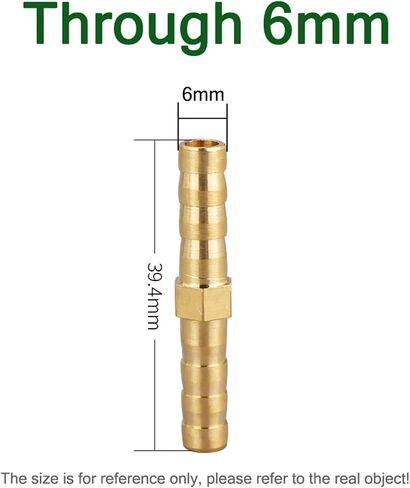 Brass Barb Pipe Fitting 2 3 4 Way Connector for 4mm 5mm 6mm 8mm 10mm 12mm Hose Copper Pagoda Gas Water Tube Fittings(Khaki) in Kuwait