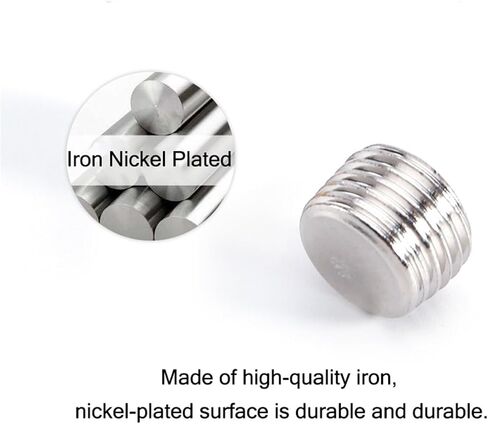 Copper Male Thread Brass Pipe Hex Head End Cap Fitting Coupler Connector Adapter 1/8 1/4 3/8 1/2 3/4 Iron Nickel Plated(DT-03 Brass) in Saudi Arabia