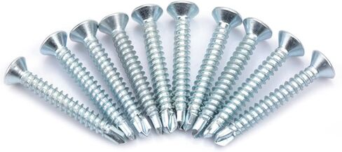 50pcs M4.2 Flat Head Self Drilling Self Tapping Screws Drilling Tail Screw Set (M4.2 * 19(50PCS)) in Saudi Arabia