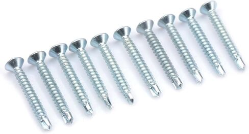 50pcs M4.2 Flat Head Self Drilling Self Tapping Screws Drilling Tail Screw Set (M4.2 * 19(50PCS)) in Saudi Arabia