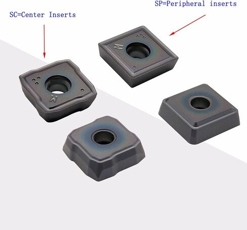 20pcs SCGX060406-GR Carbide Inserts are Suitable for 880 Series Tool Holders, Processing cast Iron and Stainless Steel Parts in Kuwait