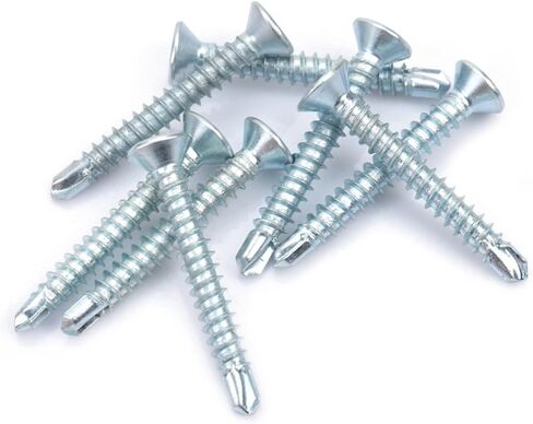 50pcs M4.2 Flat Head Self Drilling Self Tapping Screws Drilling Tail Screw Set (M4.2 * 19(50PCS)) in Saudi Arabia