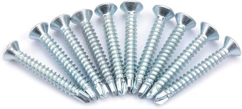 50pcs M4.2 رأس مسطح الحفر ذاتي التنصت على مجموعة المسمار الذيل الحفر (M4.2 * 25 (50pcs)) in Saudi Arabia