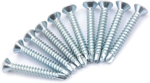 50pcs M4.2 رأس مسطح الحفر ذاتي التنصت على مجموعة المسمار الذيل الحفر (M4.2 * 25 (50pcs)) in Saudi Arabia